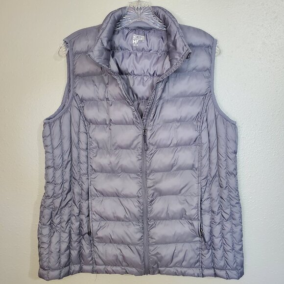 32 Degrees Heat Packable Grey Vest Silver Lightweight Size XL - Picture 5 of 13